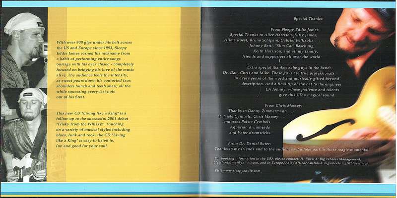Sleepy Eddie James - Living Like A King CD