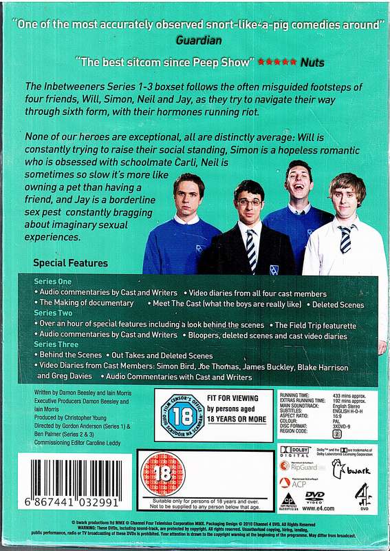 The Inbetweeners Series 1, 2 & 3 [NEW / SEALED]