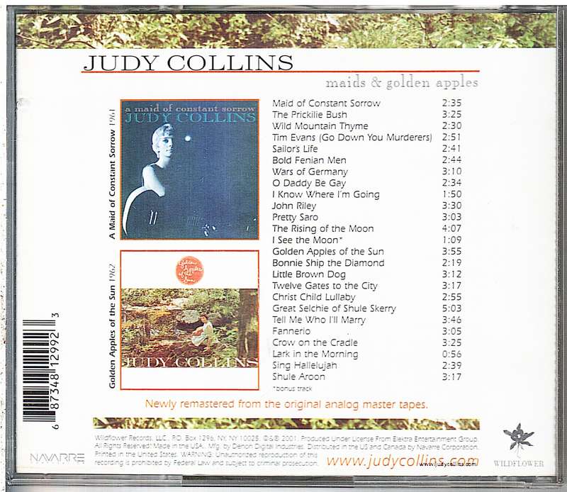 Judy Collins - Maids & Golden Apples (2 Albums on 1 CD) [US IMPORT]