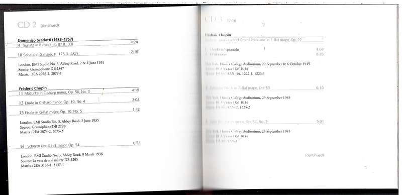 Vladimir Horowitz - Piano 4 CD Set (with 84 page book)