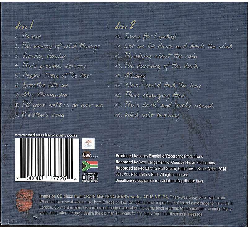 Red Earth & Dust - The Mercy of Wild Things Double CD Box