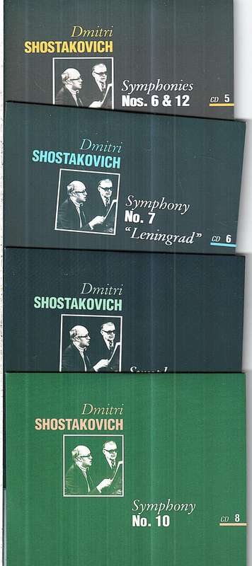 Dmitri Shostakovich: Complete Symphonies - Mstislav Rostropovich (Cond.) 12 CD Box