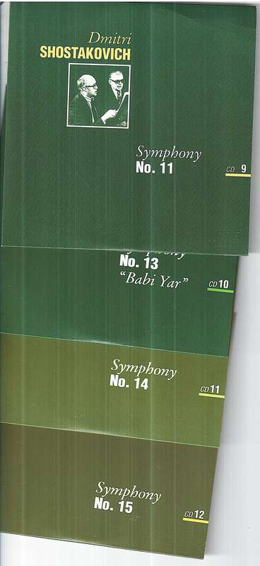 Dmitri Shostakovich: Complete Symphonies - Mstislav Rostropovich (Cond.) 12 CD Box