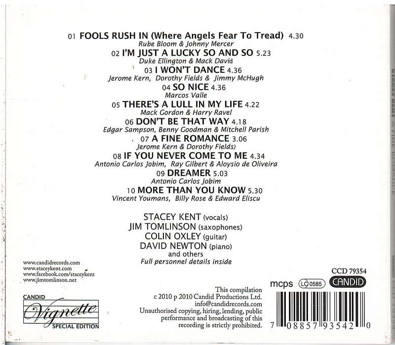 Stacey Kent, Jim Tomlinson  A Fine Romance CD
