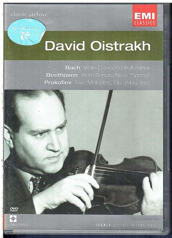 David Oistrakh: Bach/Beethoven/Prokofiev DVD