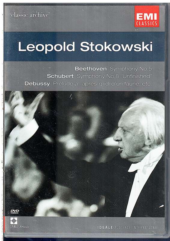 Leopold Stokowski: Beethoven/Schubert/Debussy  Symphony No.5/Symphony No.8 "Unfinished" etc DVD