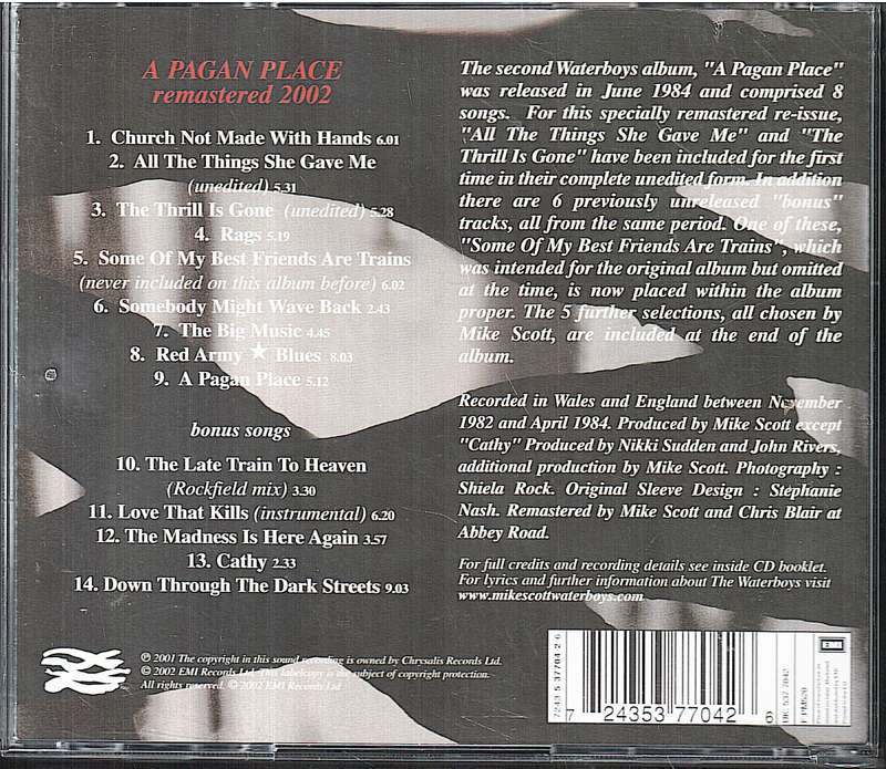 The Waterboys - A Pagan Place CD