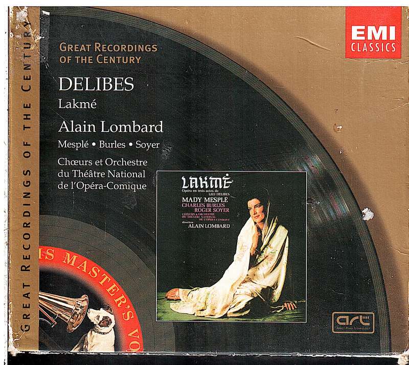 Delibes: Lakme 2 CD set - Mesple et al/Theatre National/Alain Lombard Cond