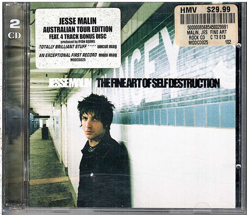 Jesse Malin - The Fine Art Of Self Destruction 2 CD Set [AUSTRALIAN TOUR EDITION]