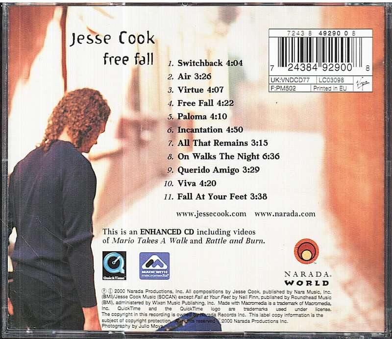 Jesse Cook - Free Fall CD