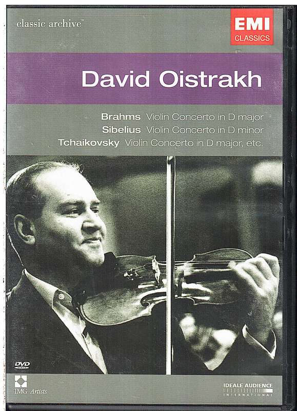 David Oistrakh: Brahms/Sibelius/Tchaikovsky  Violin Concerto In D Major/In D  Minor/In D Major DVD
