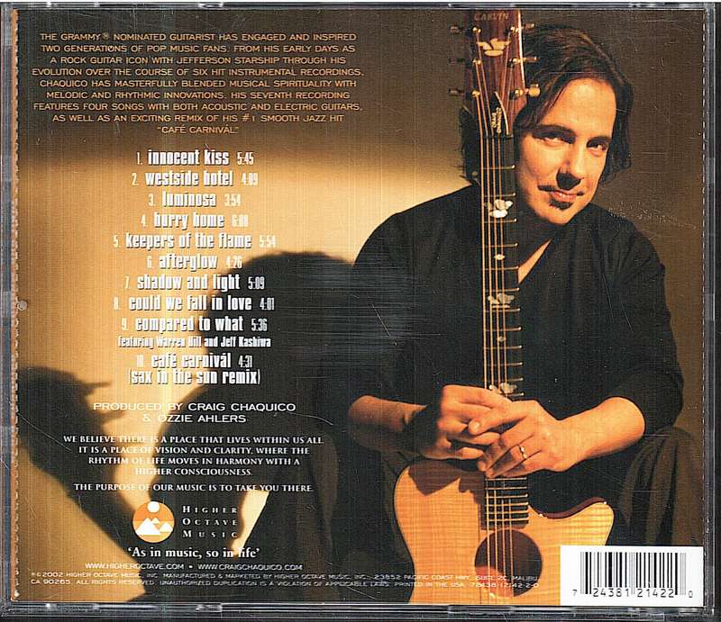 Craig Chaquico - Shadow and Light CD