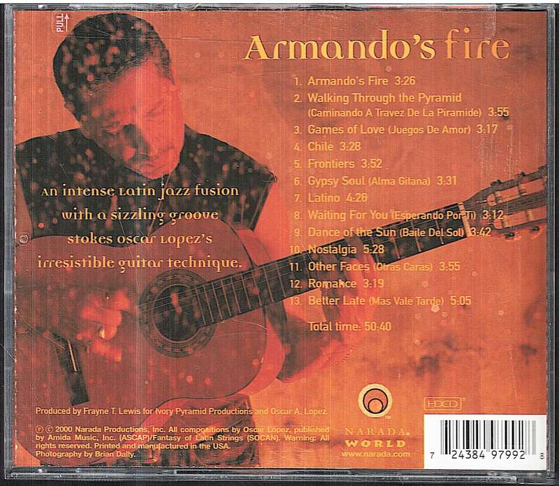 Oscar Lopez - Armando's Fire CD