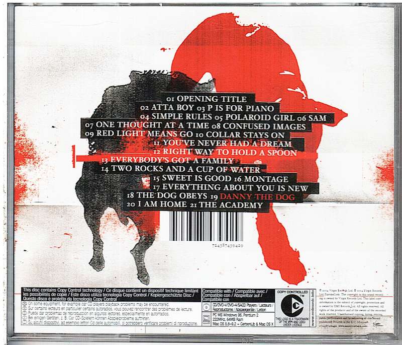 Massive Attack - Danny The Dog (Original Motion Picture Soundtrack) CD