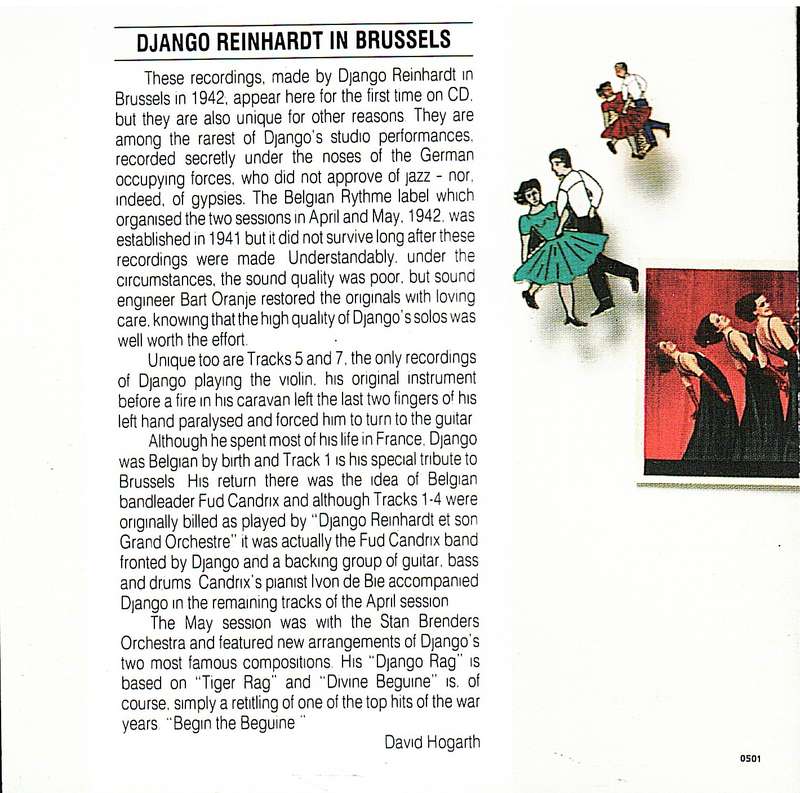 Django Reinhardt in Brussels - Compact Jazz CD