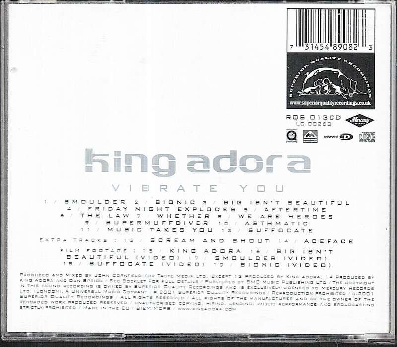 King Adora - Vibrate You CD
