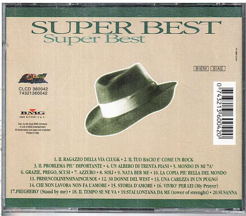 Adriano Celentano  Super Best CD
