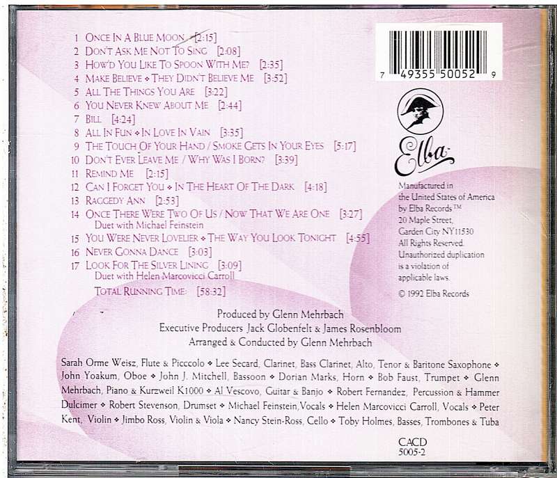 Andrea Marcovicci - Just Kern CD