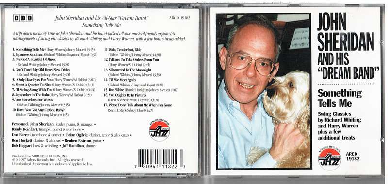 John Sheridan and his "Dream Band" - Something Tells Me CD [Swing Classics...]