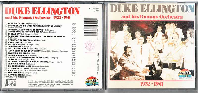 Duke Ellington and His Famous Orchestra 1932 - 1941 CD