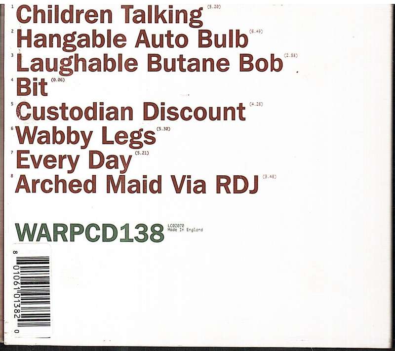 AFX (Aphex Twin) - Hangable Auto Bulb CD Digipak