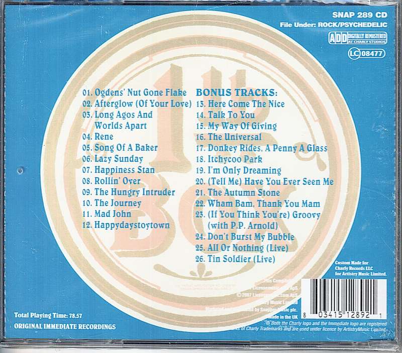 Small Faces - Ogdens' Nut Gone Flake CD [2007 REISSUE with 14 Bonus tracks] [NEW/SEALED]