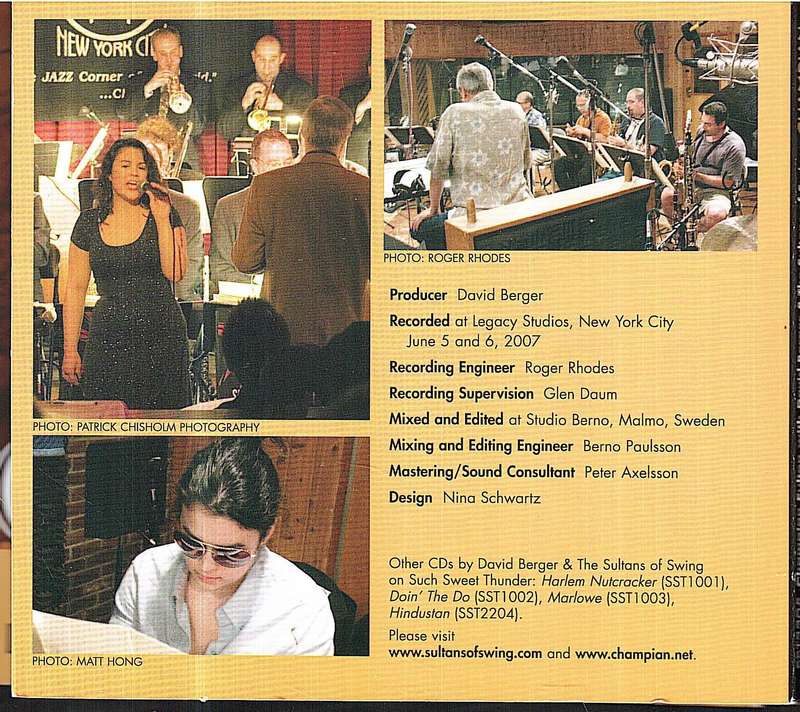 Champian Fulton with David Berger & The Sultans of Swing - Champian CD Digipak