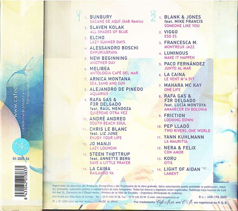 Various Artists - Cafe del Mar Volumen Doce 2 CD Set