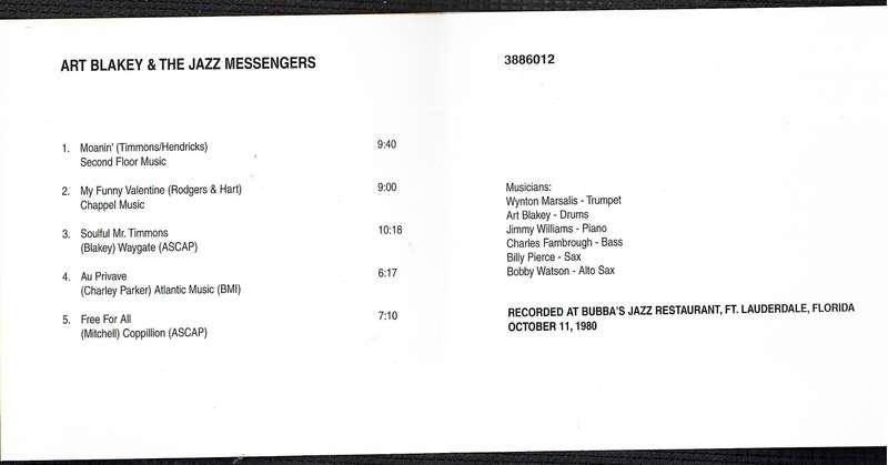 Art Blakey - The Sound of Jazz: Art Blakey (Vol 1) CD