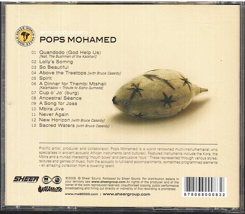 Pops Mohamed - African Classics: The Sound of Africa's Future CD