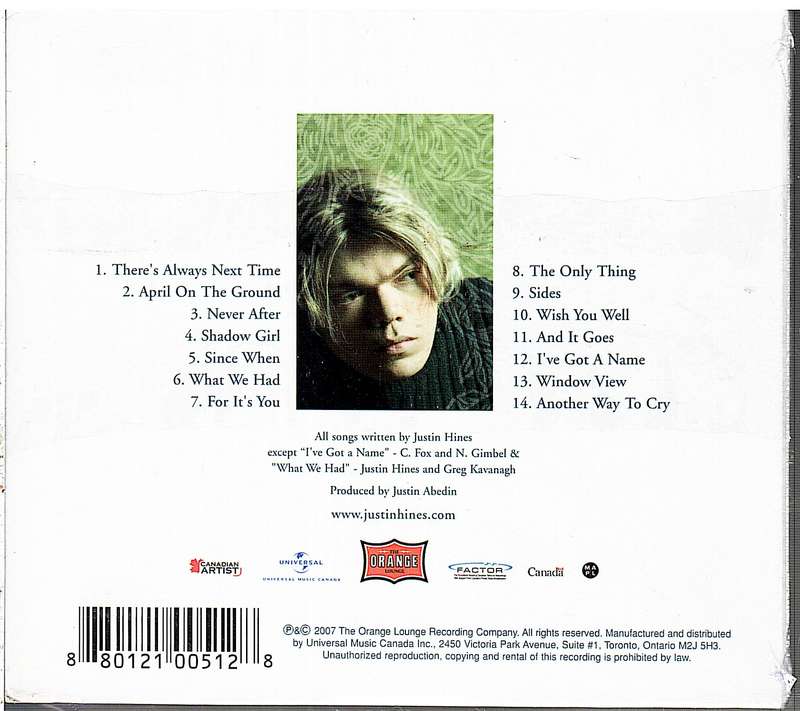 Justin Hines - Sides CD [NEW/SEALED]