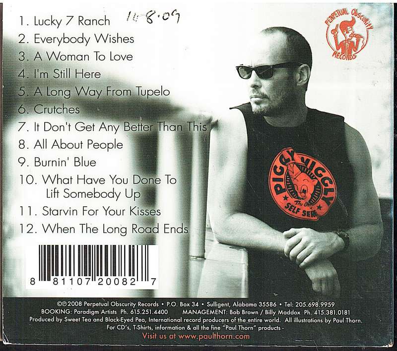 Paul Thorn - A Long Way From Tupelo CD [Digipak]