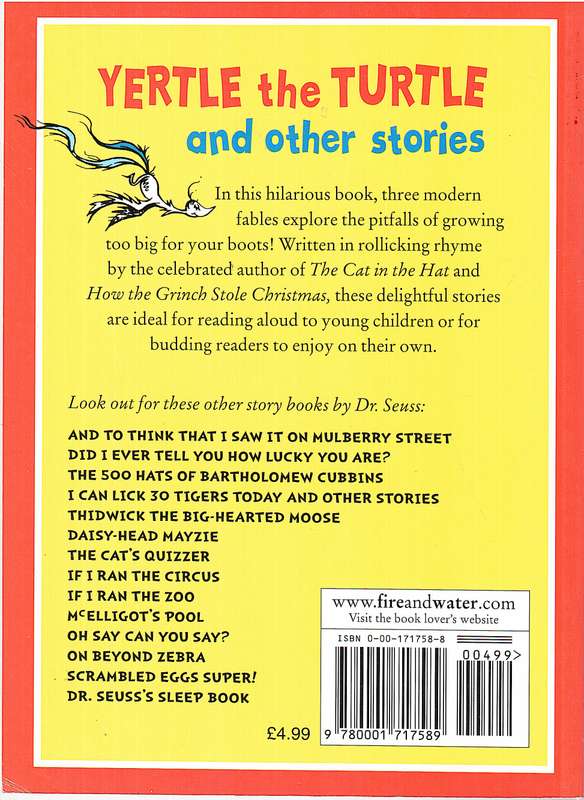 Yertle the Turtle and Other Stories - Dr Seuss