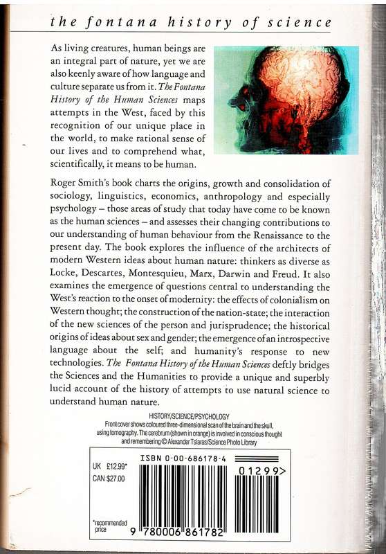 The History of the Human Sciences - Roger Smith