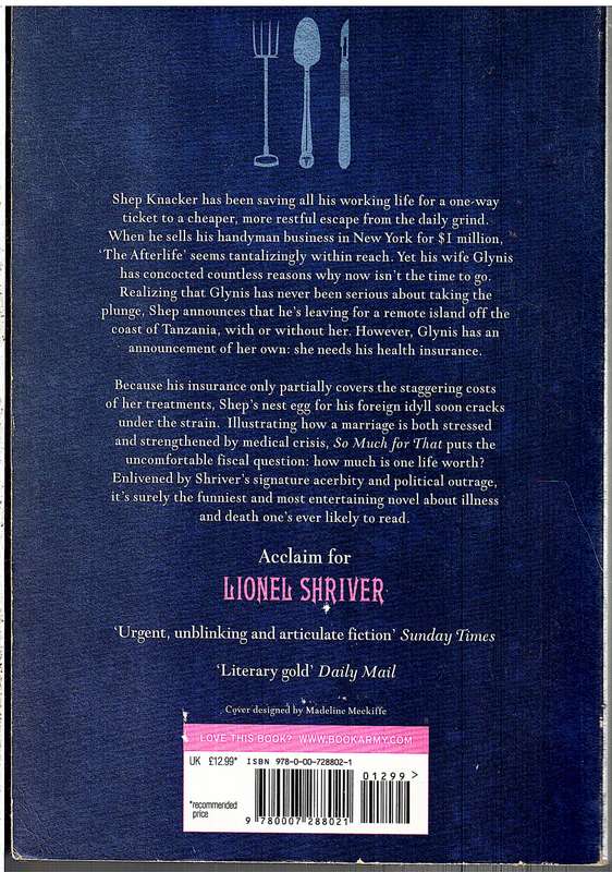 So Much For That - Lionel Shriver