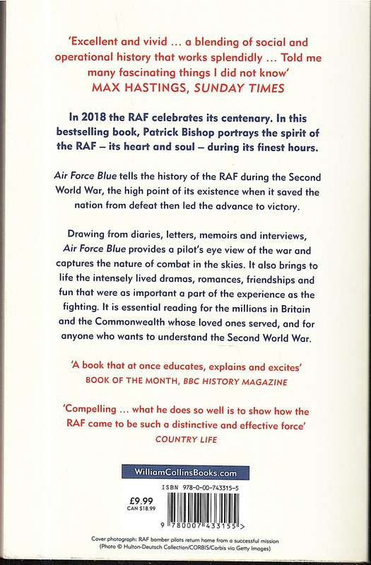 Air Force Blue: The RAF in World War Two - Patrick Bishop