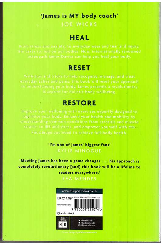 Body: Simple Techniques and Strategies to Heal, Reset and Restore - James Davies