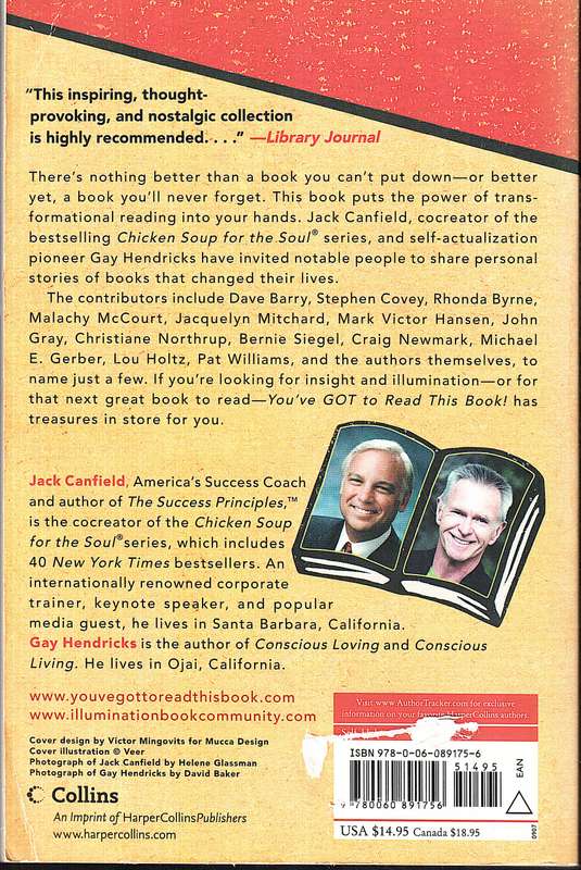 You've Got to Read This Book: 55 People Tell the Story of the Book that Changed Their Life - Canfiel