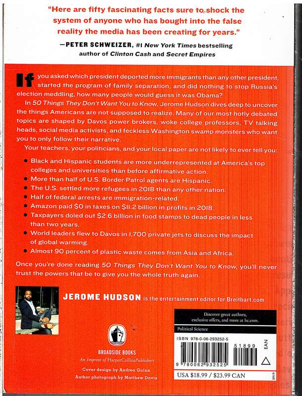 50 Things They Don't Want You To Know - Jerome Hudson