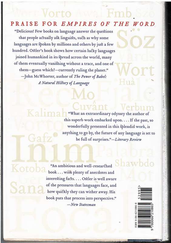 Empires of the Word: A Language History of the World - Nicholas Ostler