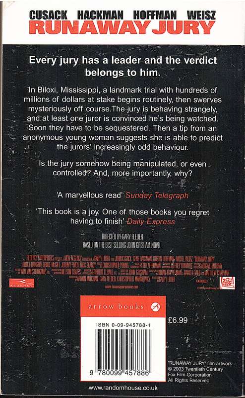 The Runaway Jury - John Grisham [Movie Tie-in Edition]