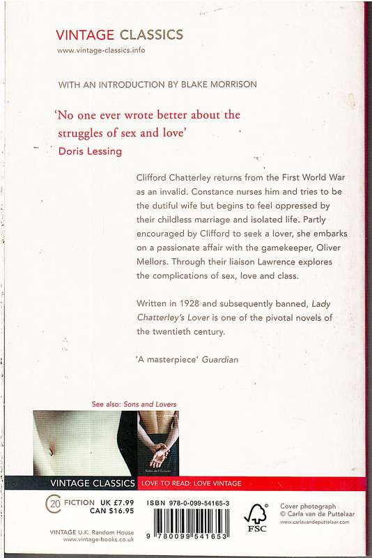 Lady Chatterley's Lover - DH Lawrence