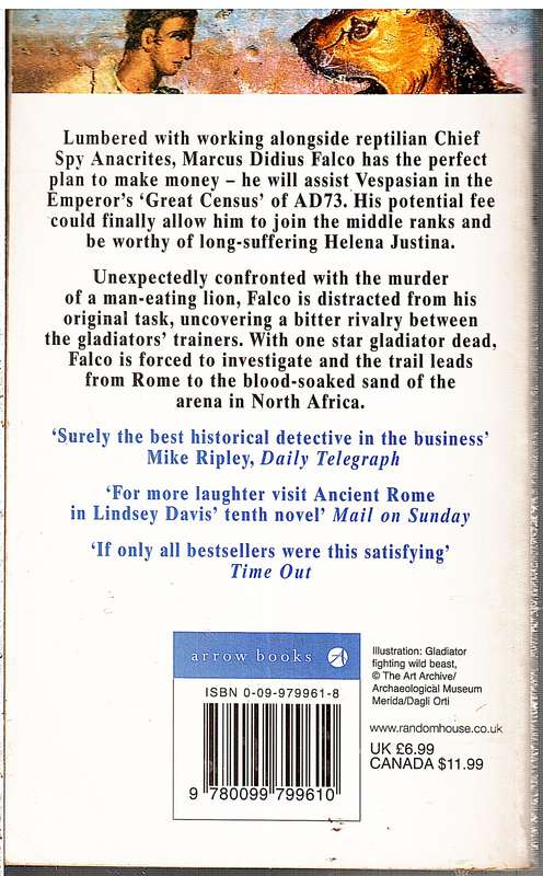 Two For The Lions (A Marcus Didius Falco Novel) - Lindsey Davis
