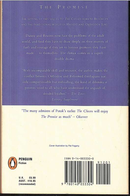 The Promise - Chaim Potok [Book 2 of the Reuven Malther series]
