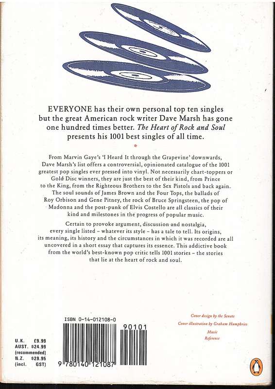 The Heart of Rock and Soul: The 1001  Greatest Singles Ever Made - Dave Marsh