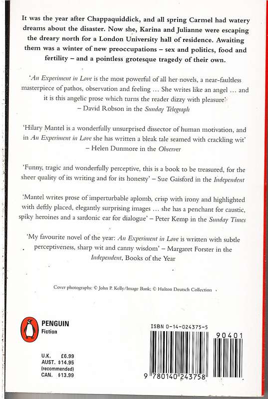 An Experiment in Love - Hilary Mantel