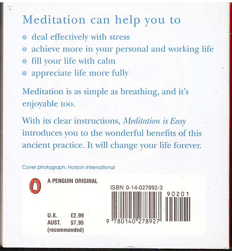 Meditation is Easy - Greer Allica (Pocket-sized book)