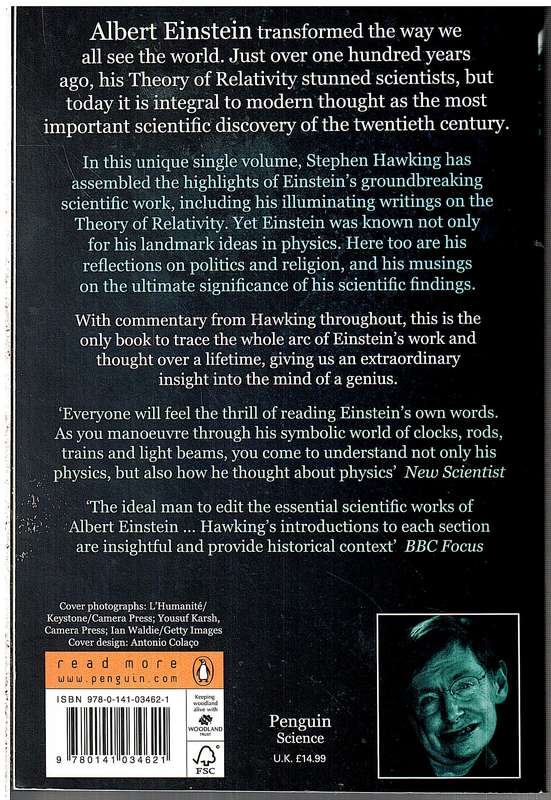 The Essential Einstein: His Greatest Works - Stephen Hawking (ed)