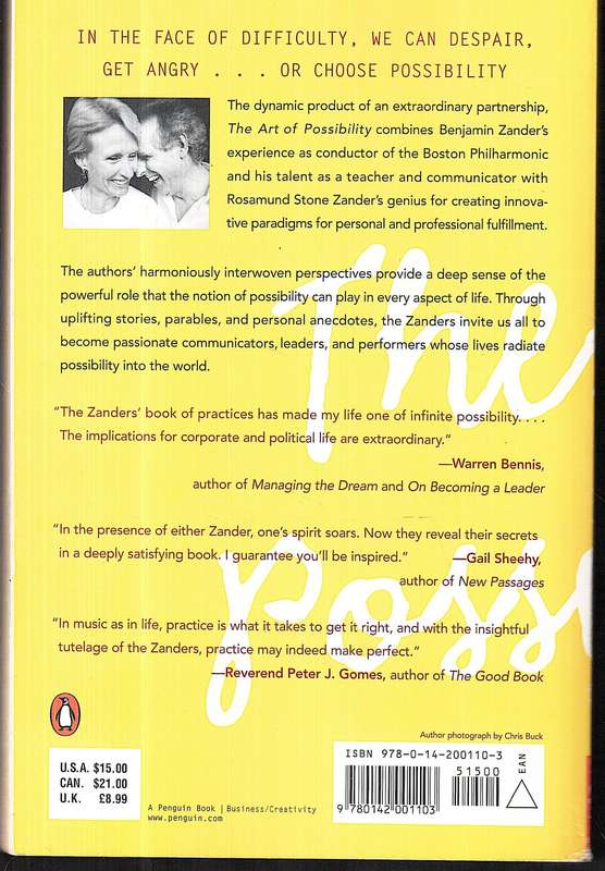The Art of Possibility: Transforming Professional and Personal Life - Rosamund Stone Zander