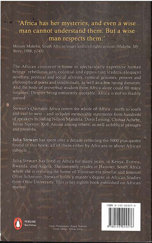 Stewart's Quotable Africa - Julia Stewart